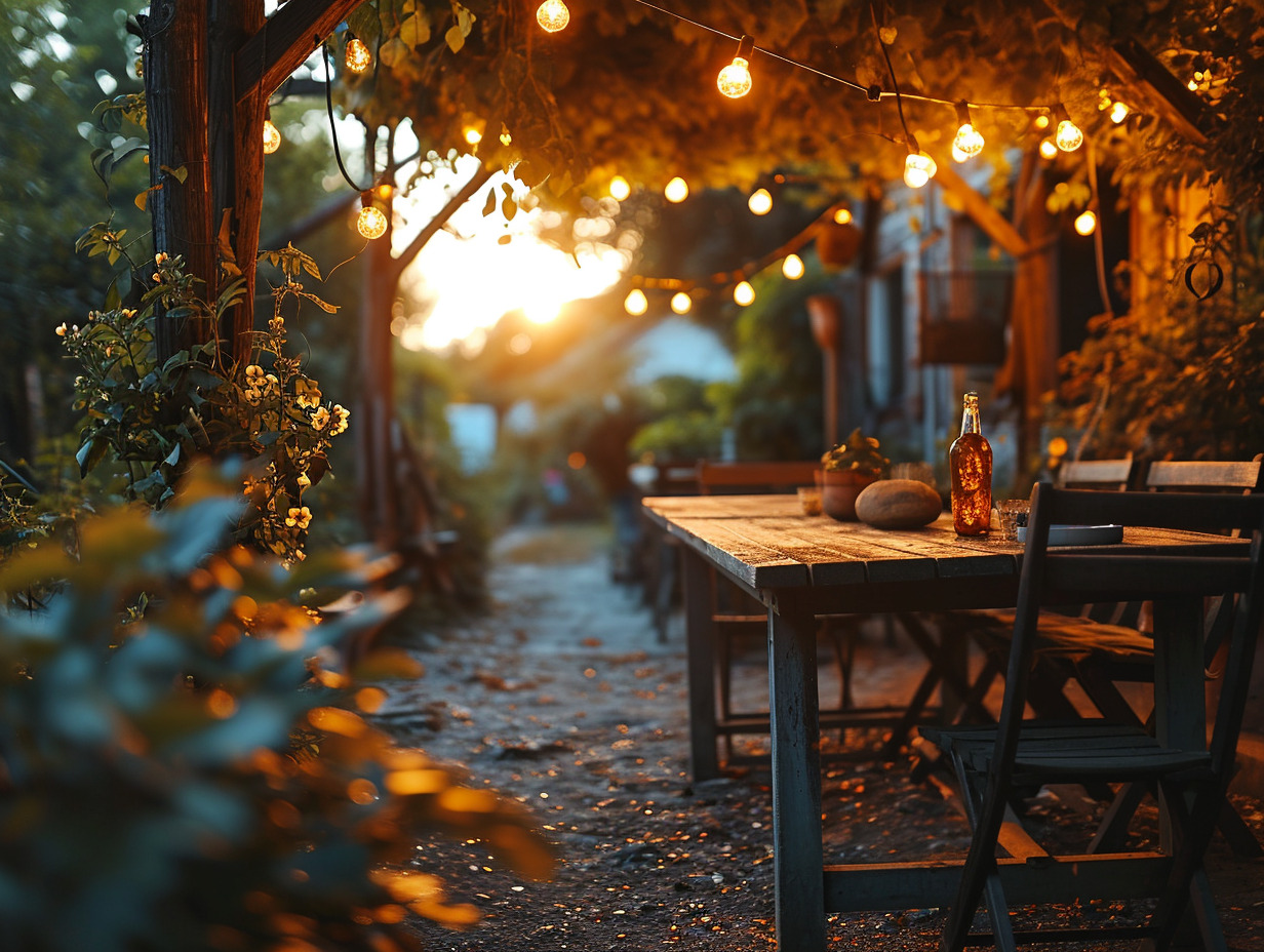 accrocher guirlande extérieure