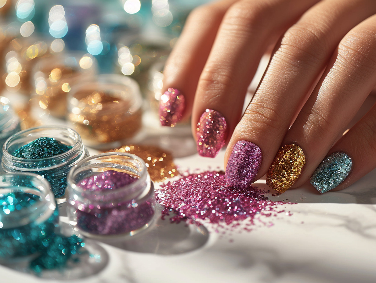 paillettes vernis