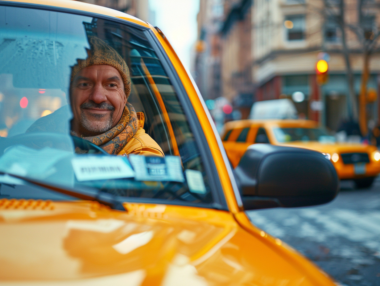 technicien de maintenance automobile :  garage   chauffeur de taxi :  taxi