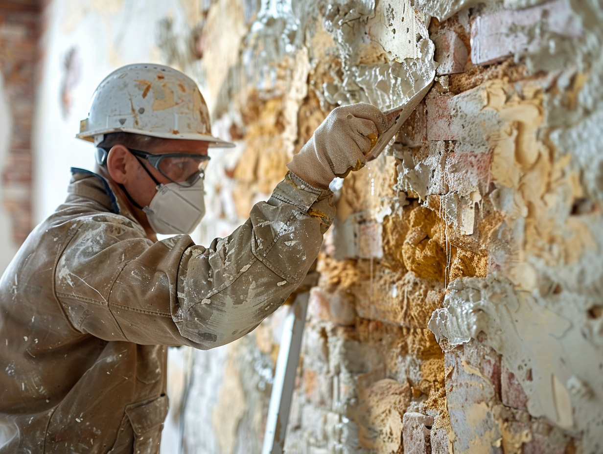 plâtre mur
