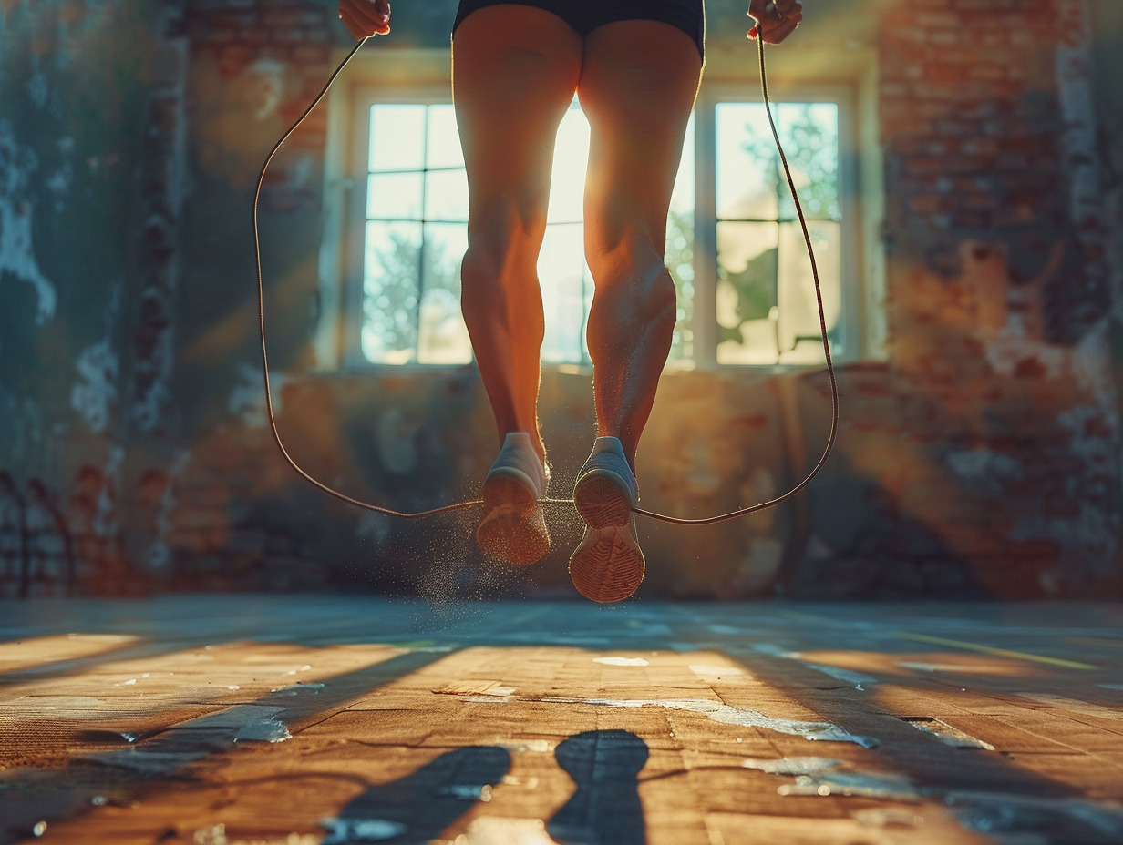 perdre du poids et renforcer vos muscles avec la corde à sauter : un exercice à haute intensité pour votre routine d entraînement à domicile - corde à sauter