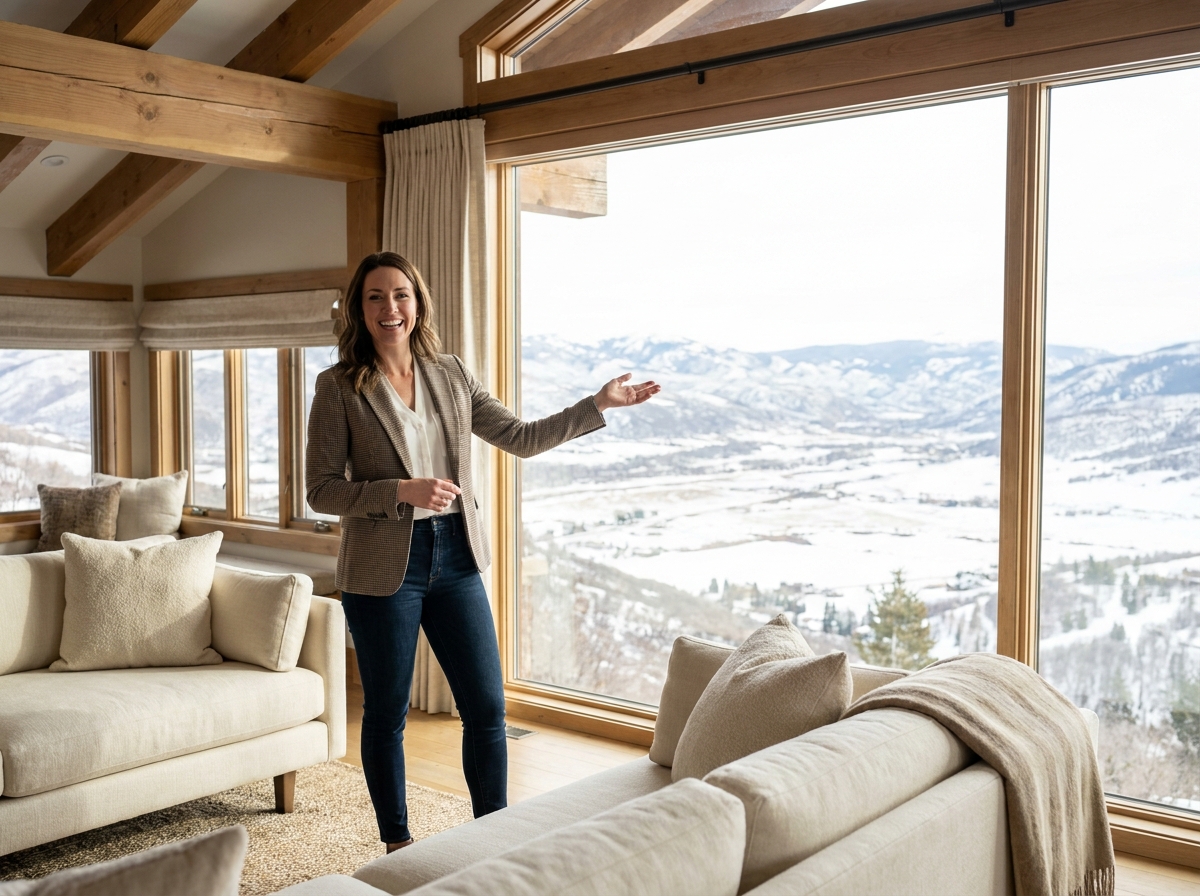 agent immobilier montagne location appartement alpes vue panoramique