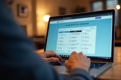 Ordinateur portable affichant un site de réservation de vols avec calendrier et comparateur de prix pour trouver des billets d'avion moins chers