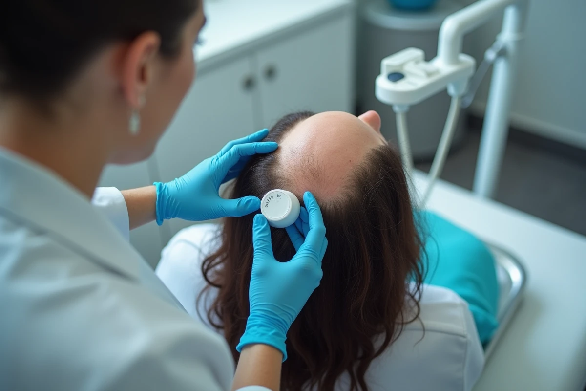 Analyse tricologique du cuir chevelu par un spécialiste à Toulon avec trichoscope numérique