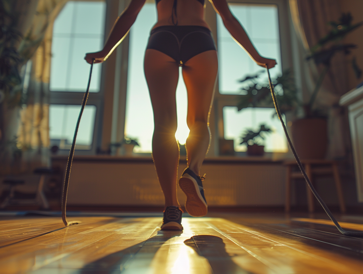 Perdre du poids et renforcer vos muscles avec la corde à sauter : un exercice à haute intensité pour votre routine d’entraînement à domicile