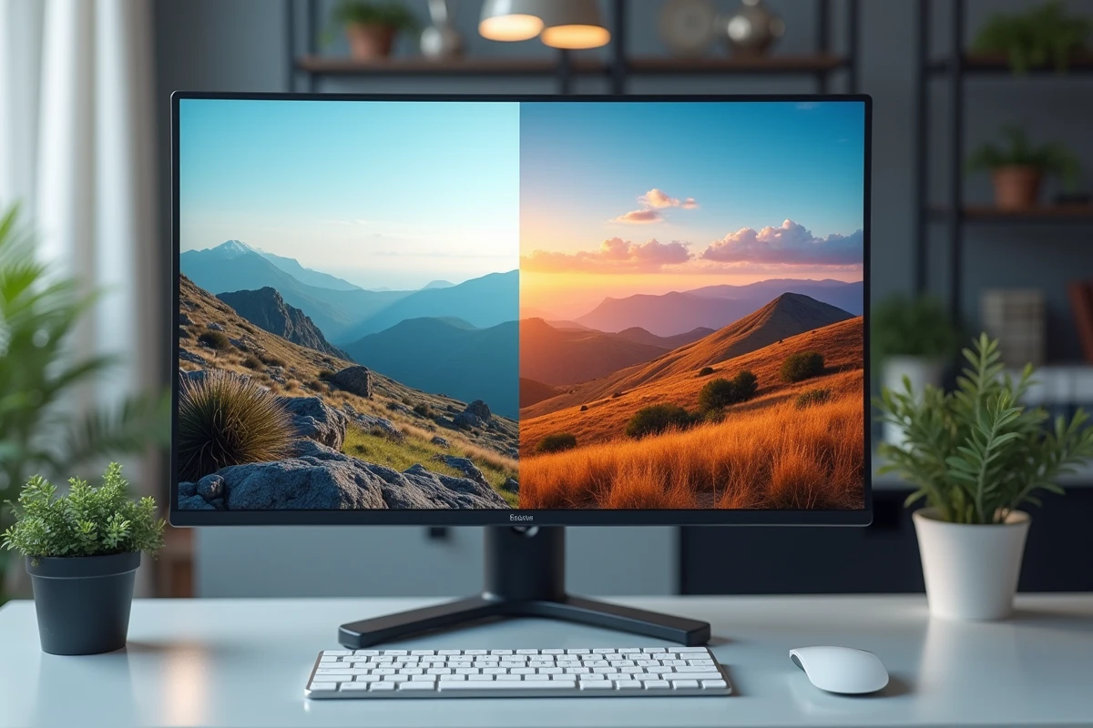 Comparaison avant et après d'une photo retouchée avec un logiciel de retouche gratuit, montrant l'amélioration de l'image