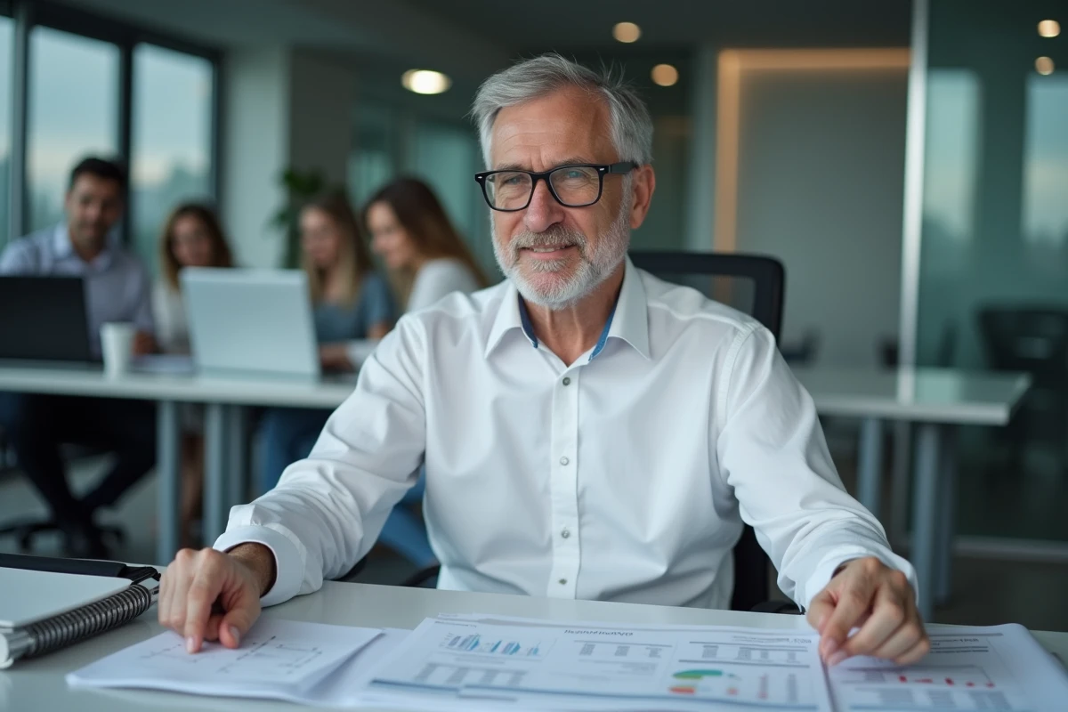 Conseiller financier analysant les postes budgétaires sous-estimés d'un projet immobilier industriel