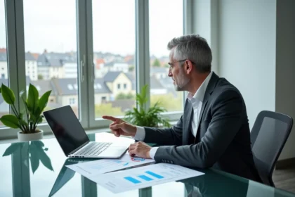 consultant SEO professionnel travaillant sur les données d'optimisation de moteur de recherche à Rennes