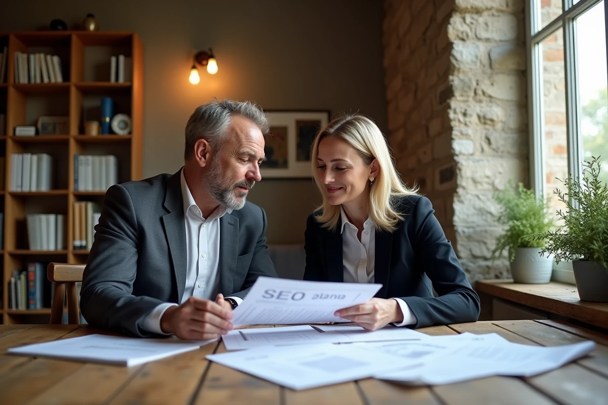 consultants SEO partner collaborant sur stratégie de référencement naturel