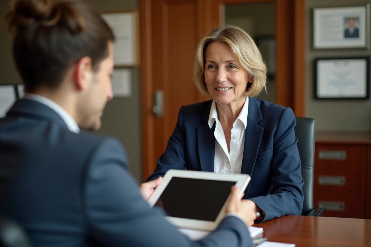 Consultation entre femme mature et dermatologue, discussion rajeunissement naturel