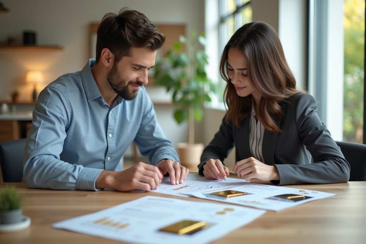 couple examinant documents d'investissement en or physique à domicile, stratégie épargne 2026