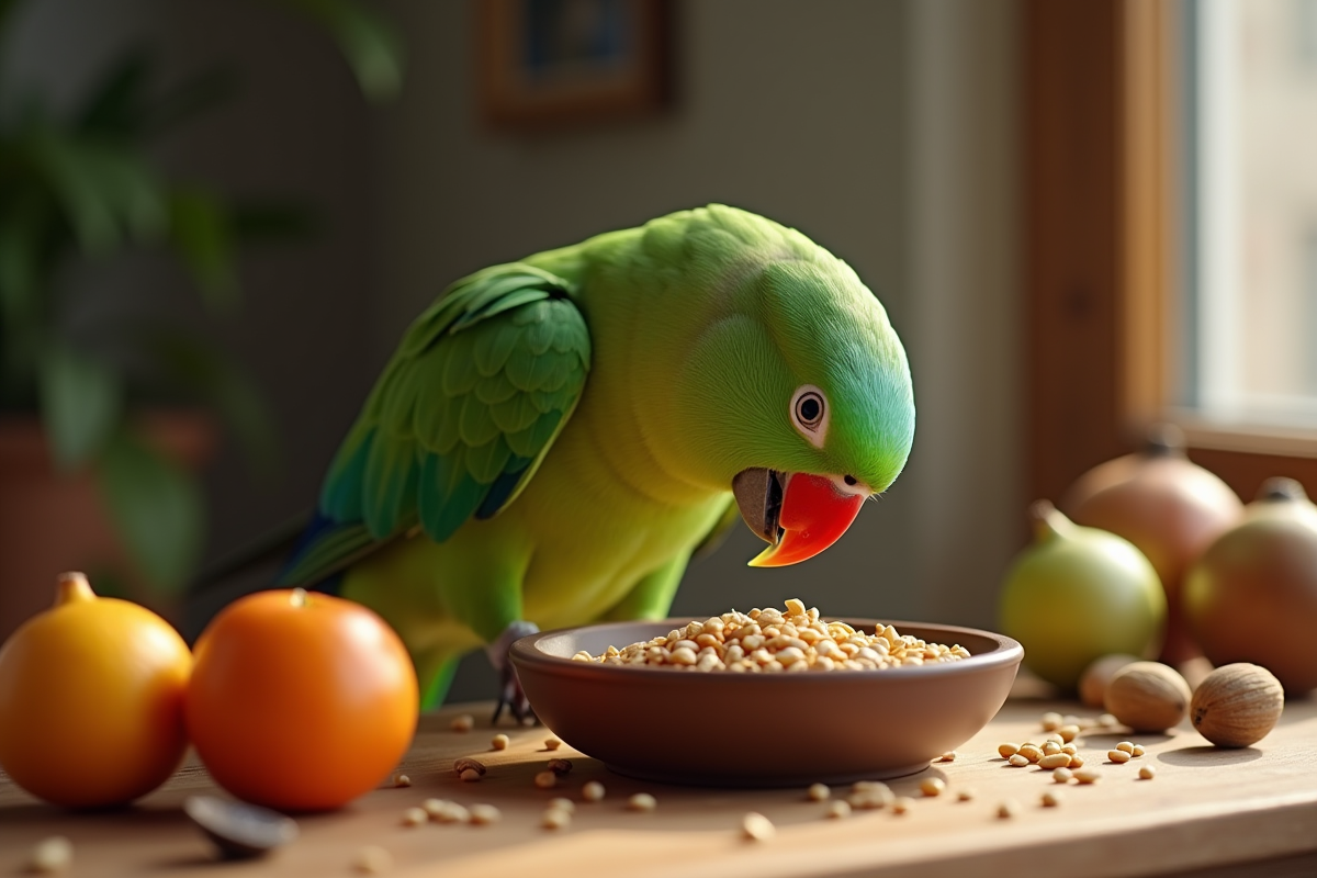 Faut-il vraiment donner des graines à un perroquet ? Le point sur son alimentation