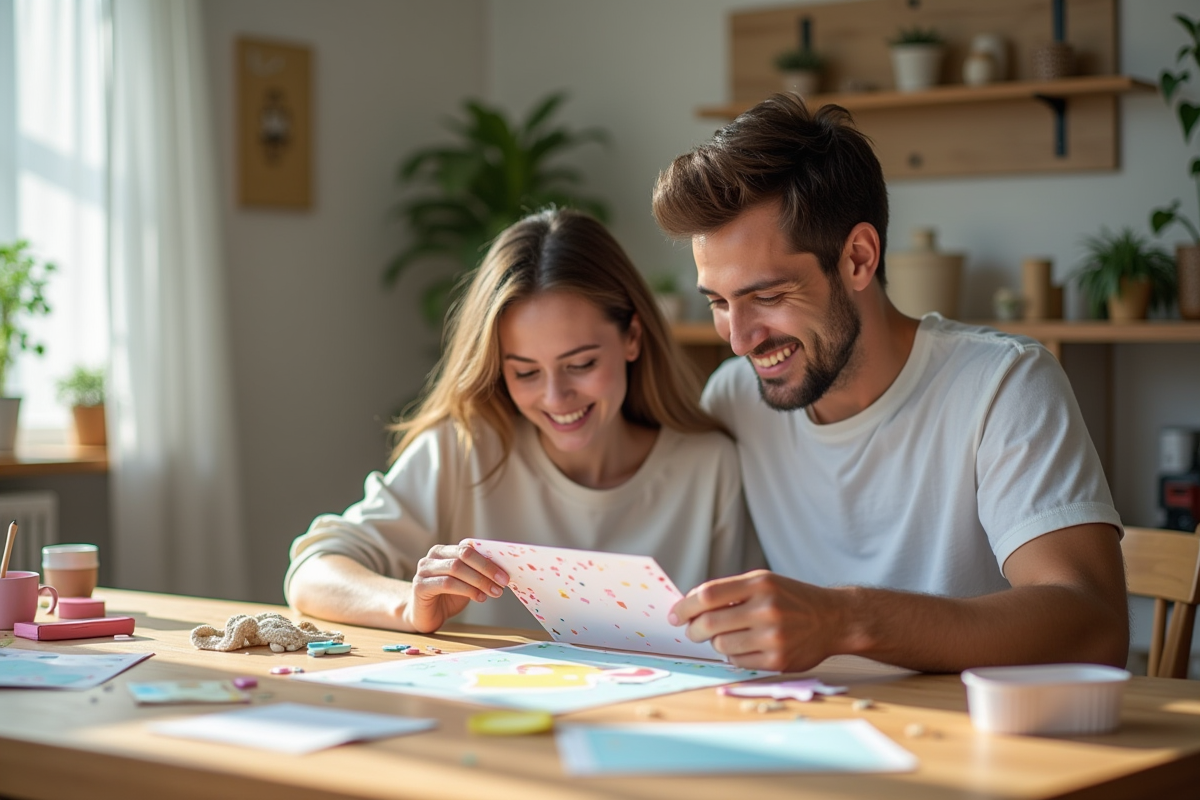 Créer un faire-part inoubliable : idées créatives pour jeunes parents