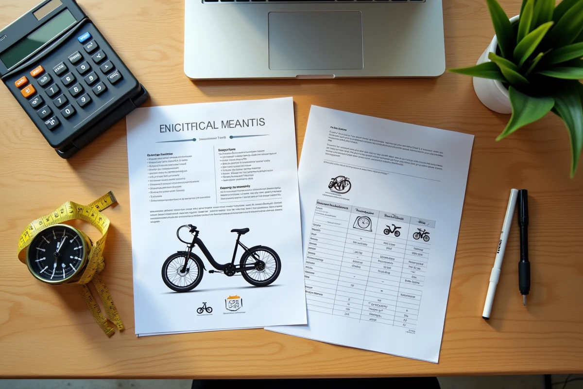 Documents de comparaison et prix pour choisir un vélo électrique