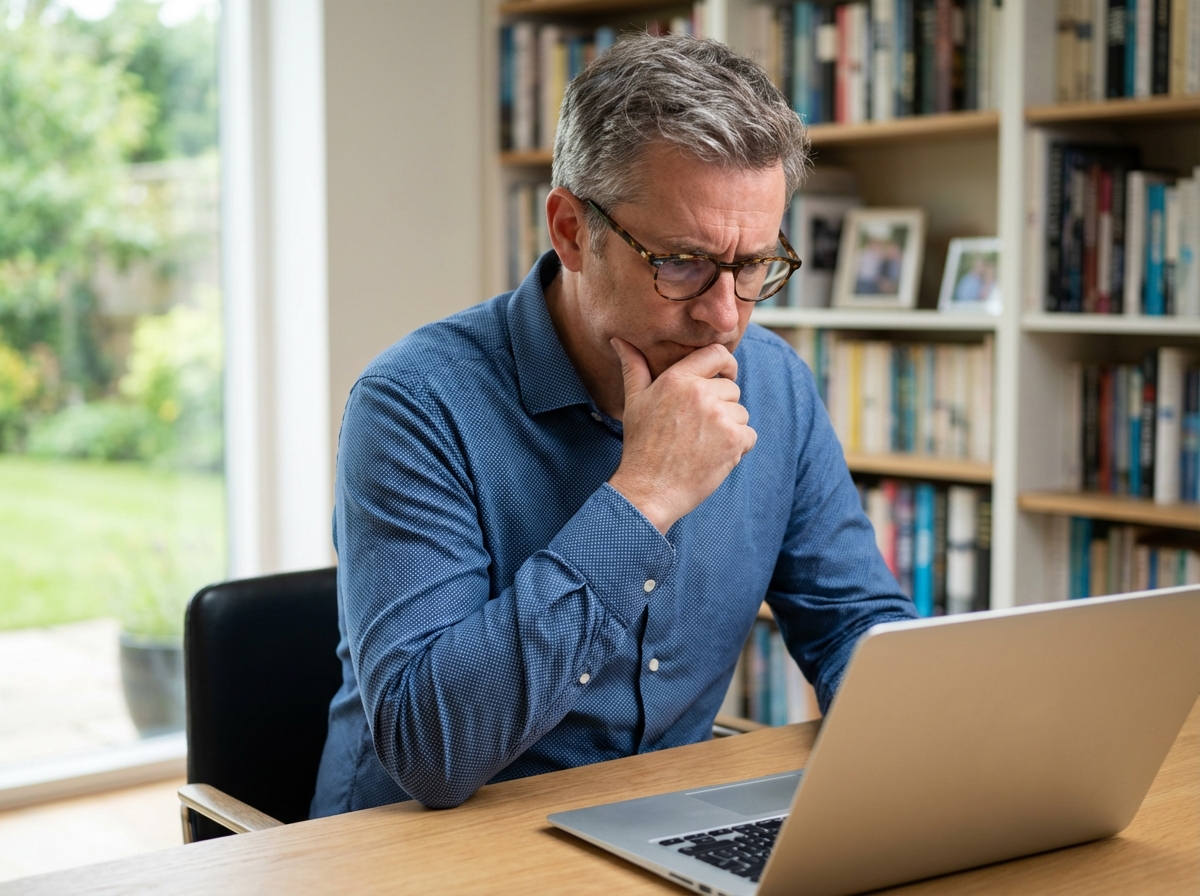 Homme concentré sur son travail avec un LMS