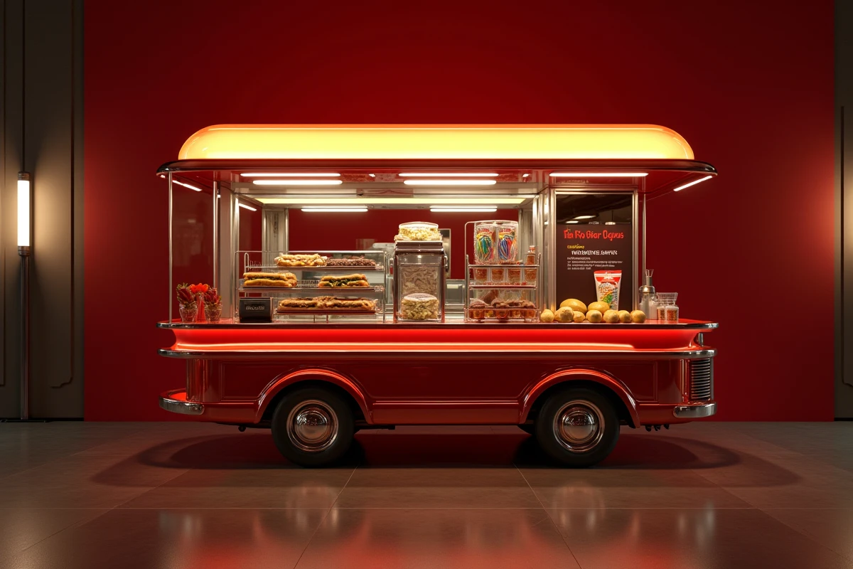 Machine à hot dog moderne et élégante pour événement corporate ou mariage