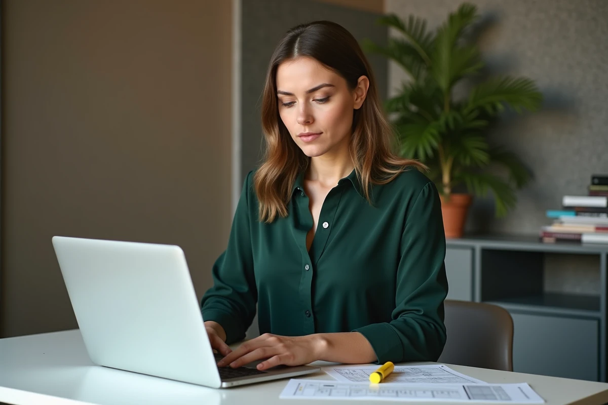 Chef de projet SEO naviguant dans le marketplace de placement de contenu Icopify