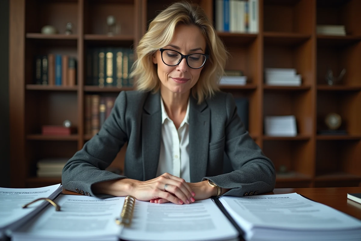 Consultante en conformité étudiant les réglementations et normes applicables aux bâtiments industriels