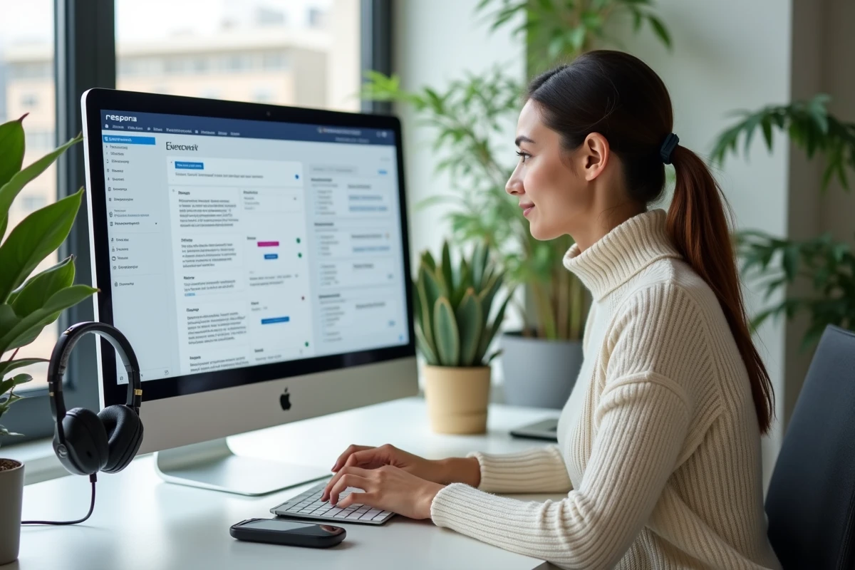 Spécialiste outreach configurant des séquences d'emails de link-building sur Respona